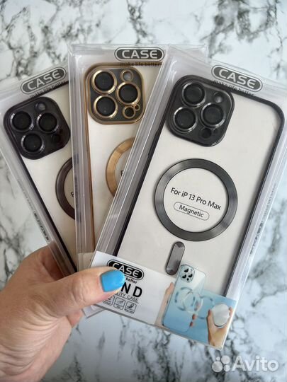 Чехол iPhone 13 Pro Max Magsafe прозрачный