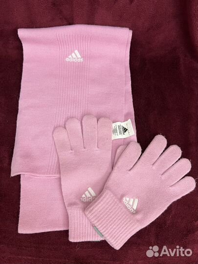 Комплект шарф и перчатки Adidas