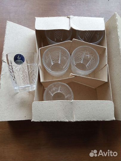 Хрусталь СССР ладья графин рюмки