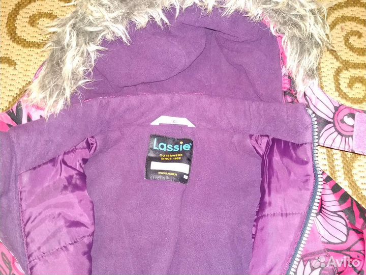 Зимний комбинезон для девочки lassie 80