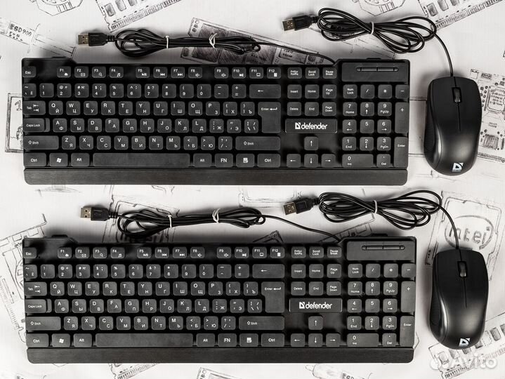 Комплекты клавиатура+мышь Defender York C-777