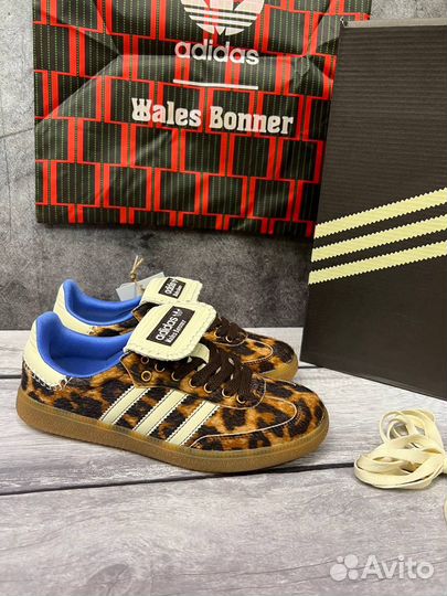 Кроссовки adidas samba wales bonner leopard