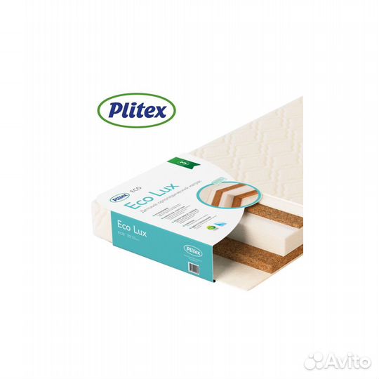 Матрас в кроватку plitex Eco Lux 119х60х12см. Новы