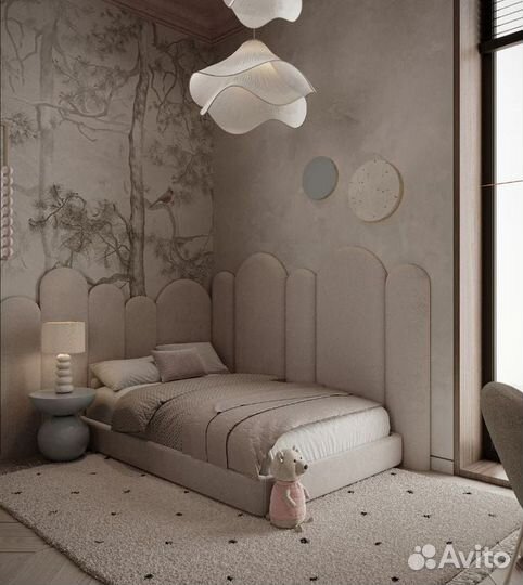 Мягкие стеновые панели кровати