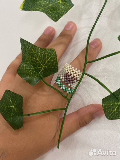 Кольцо из бисера