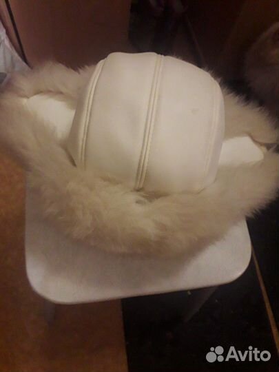 Зимняя шапка, песец, женская