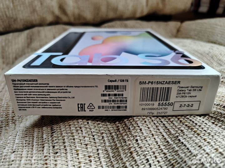 Планшет samsung galaxy tab s6 lite LTE 4/128 Гб