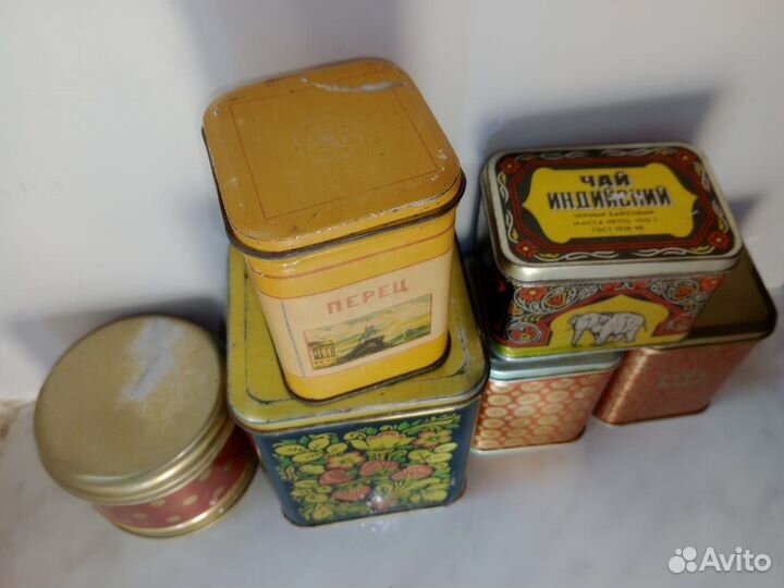 Винтажные банки для сыпучих продуктов