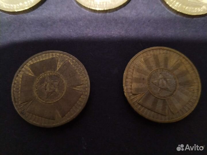 Монеты Строитель, Рыбинск и др