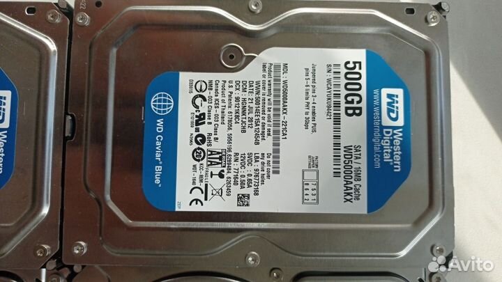 HDD Seagate ST1000DM010, 1тб/WD Blue 500гб