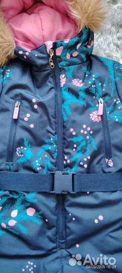 Зимний комбинезон для девочки 104