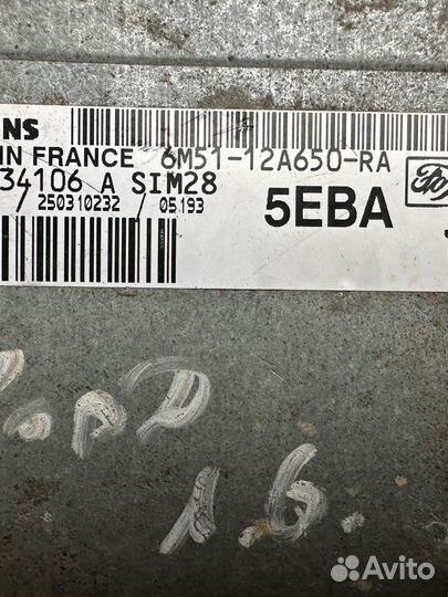 Эбу(мозги) ford focus 1,6