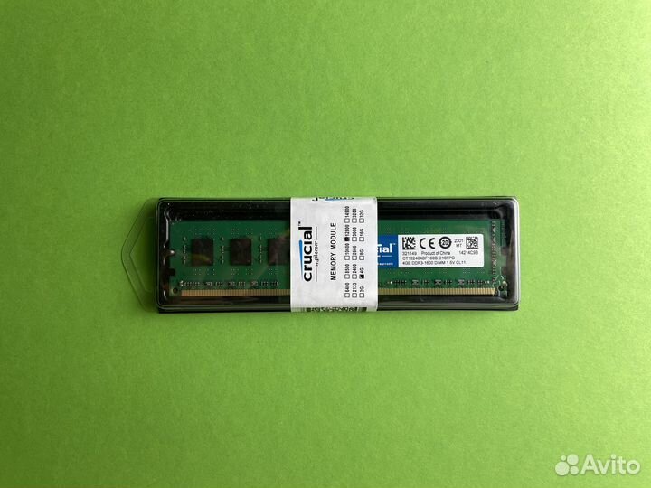 DDR3 1600 MHz 4GB Crucial dimm для пк новая