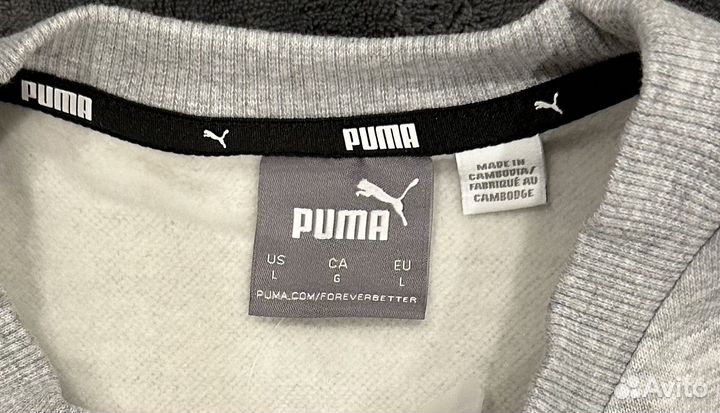 Свитшот мужской на флисе Puma L