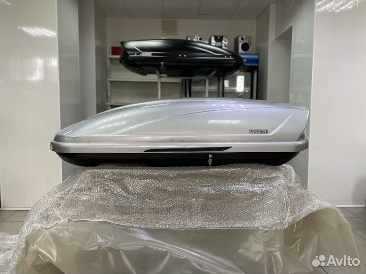 Автобокс Voyage 440л 175см цвет Серебро металлик