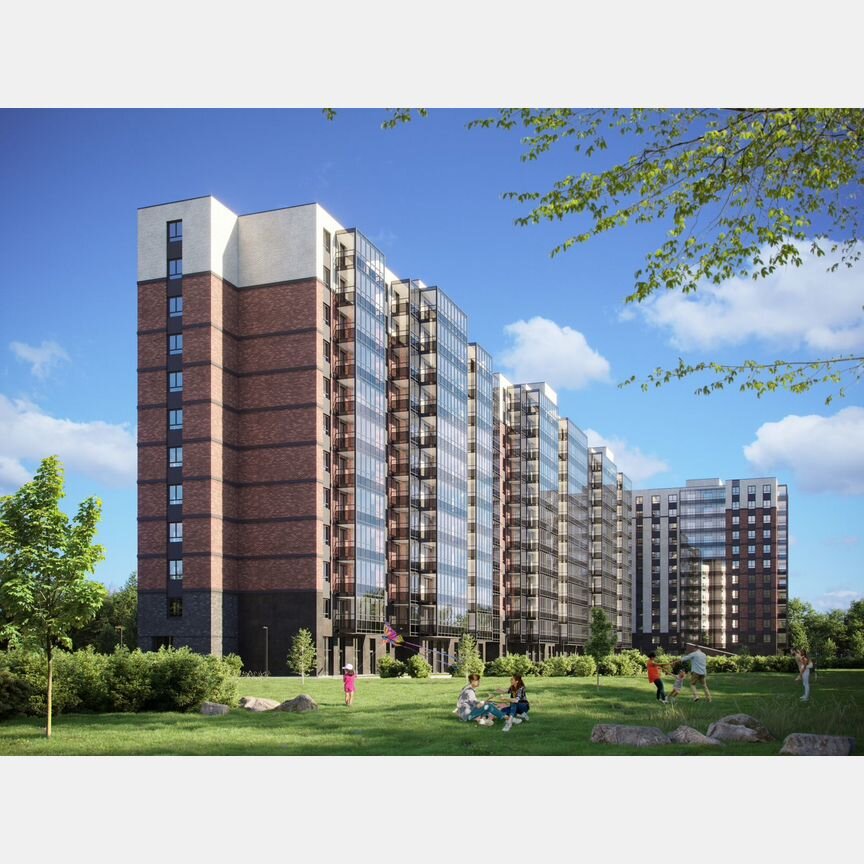 1-к. квартира, 43,3 м², 1/12 эт.