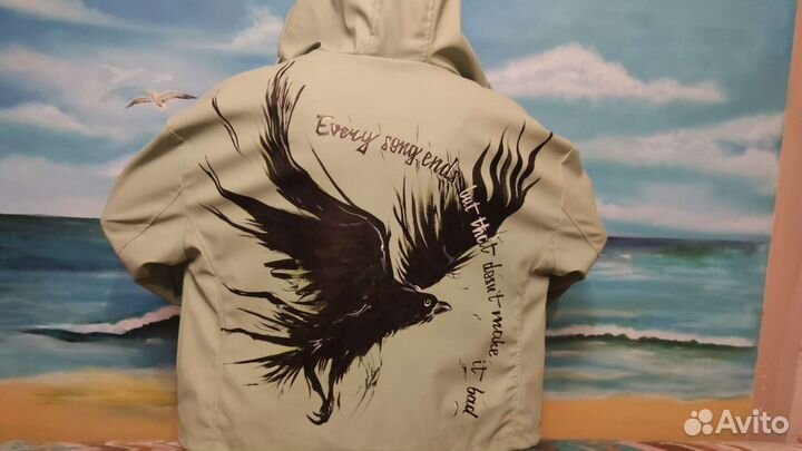 Роспись на одежде текстильными красками. Рисунок н