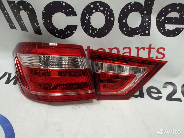 Фонарь лада Веста задний левый наружный внутренний