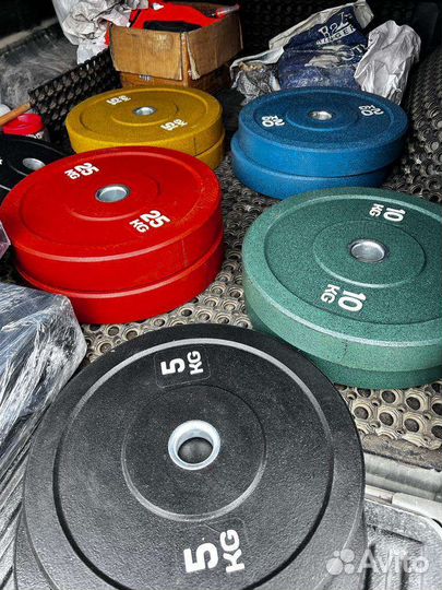 Блины для штанги/ бамперные диски/ гири