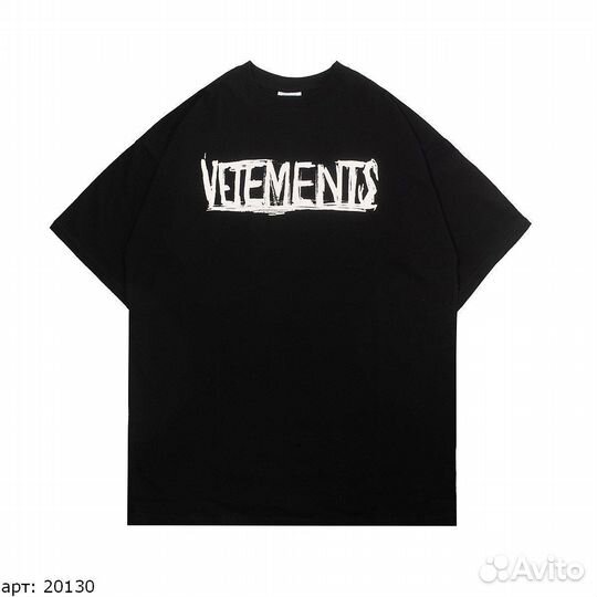 Футболка Vetements world tour Чёрная