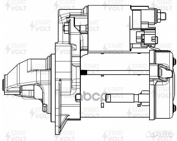 Стартер toyota corolla E150 (08) 1.33I 1,3кВт LSt