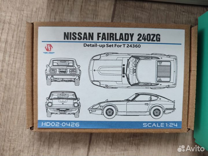 Сборная модель 1/24 Nissan FairLady 240ZG Tamiya +