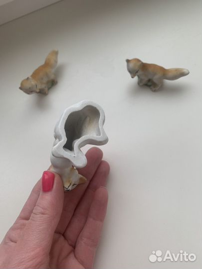 Статуэтка (Миниатюра) Лиса с детками