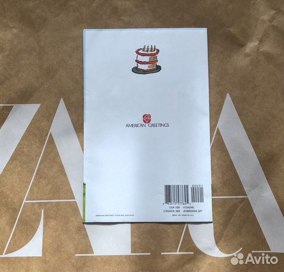 Открытка плакат постер Happy Birthday USA