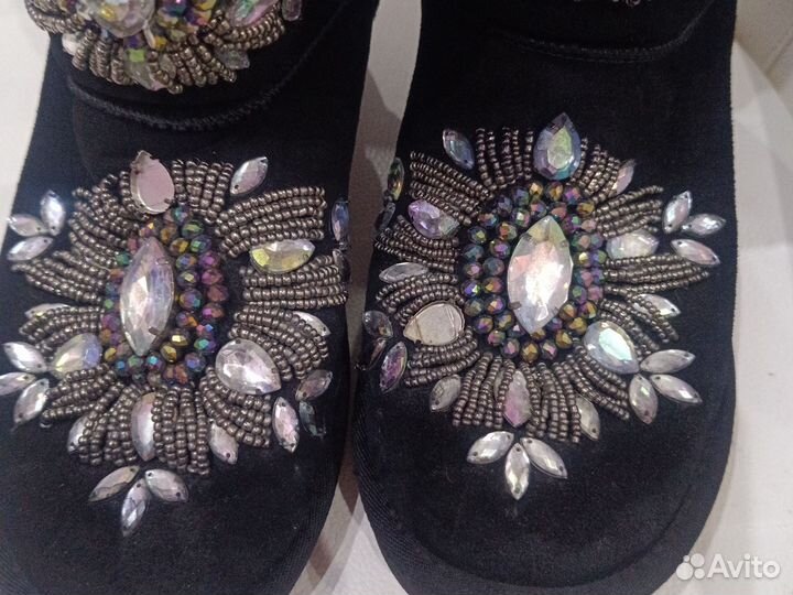 Угги женские натуральная замша и мех