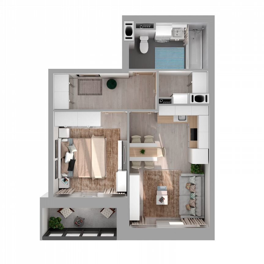 1-к. квартира, 38,5 м², 2/27 эт.