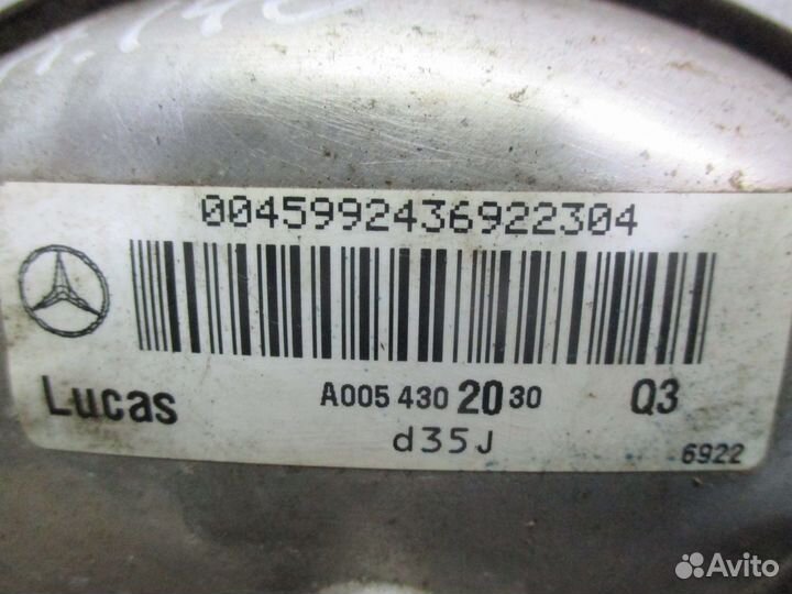 Усилитель тормозной Mercedes Benz A140 1997-2004
