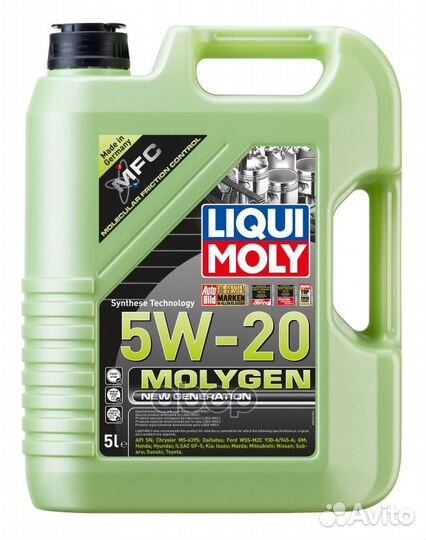 Масло моторное Molygen New Generation 5W-20 (5L)