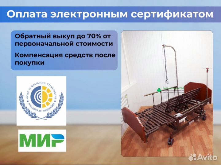 Кровать медицинская функциональная
