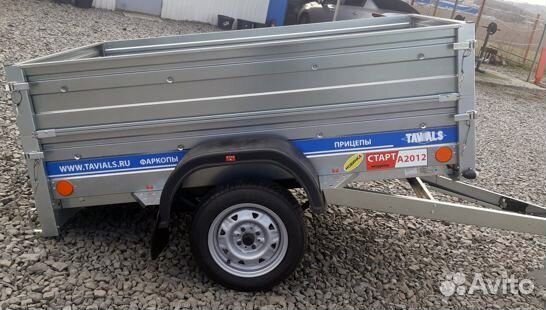 Прицеп оцинкованный с высоким бортом (2 борта)