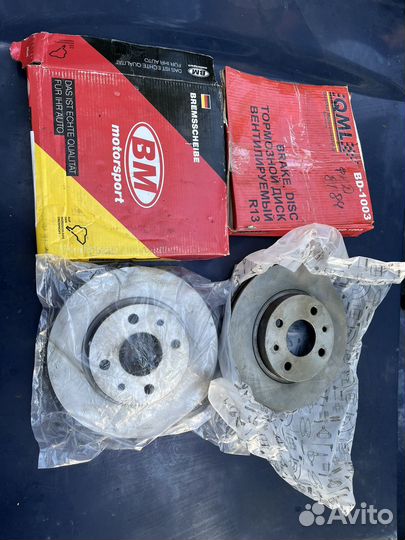 Тормозные диски вентилируемые