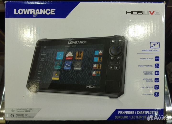 Lowrance HDS 9 live с датчиком 3-в-1 (Русский)