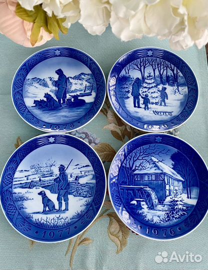 Винтаж Коллекционные тарелки Дания 18 шт