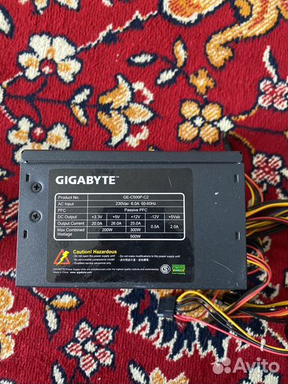 Блок питания 500w gigabyte