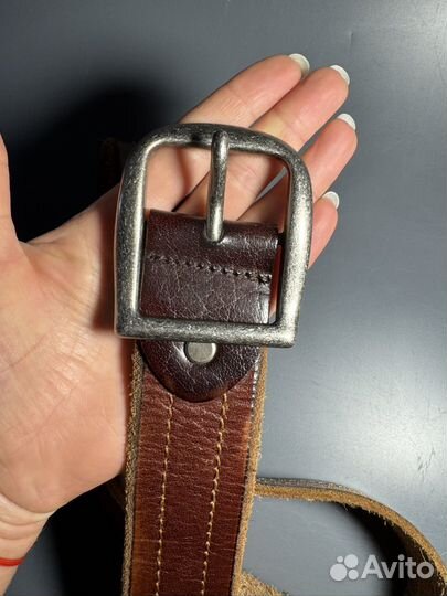 Мужской кожаный ремень ручной работы