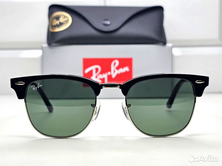 Очки Ray Ban 3016 Clubmaster Зеленые