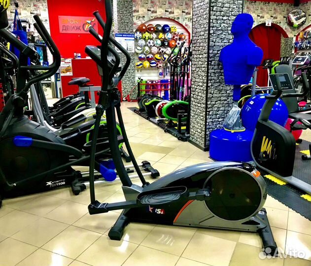 Эллиптический тренажер Usa Style, орбитрек, велотр