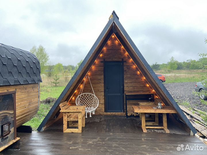 Баня на дровах с чаном