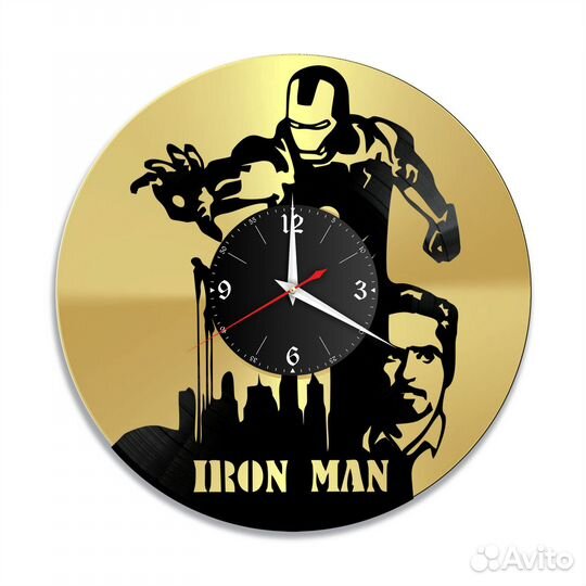 Группа Iron Man, золото №1 часы из винила