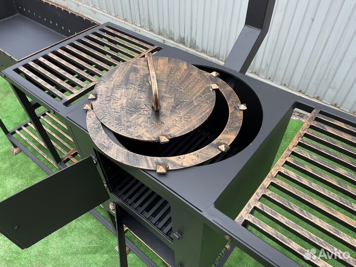 Мангал № 0236/444 c печь 4мм и плитой 4мм