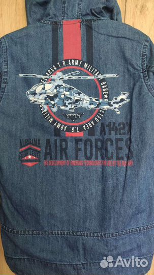 Джинсовый костюм для мальчика 128 см