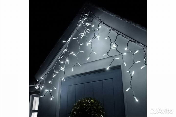 Электрогирлянда уличная Бахрома 6 метров