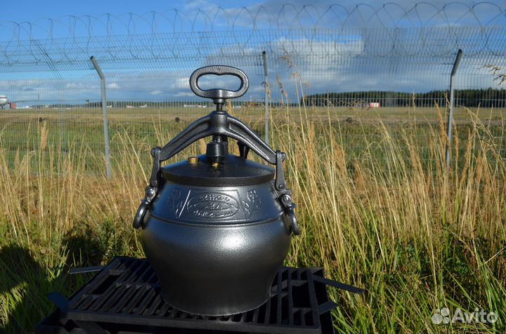 Афганский казан 10 л. черный