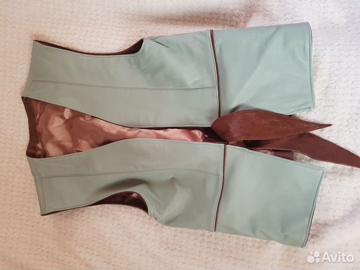 Жилетка женская44раз нат кож