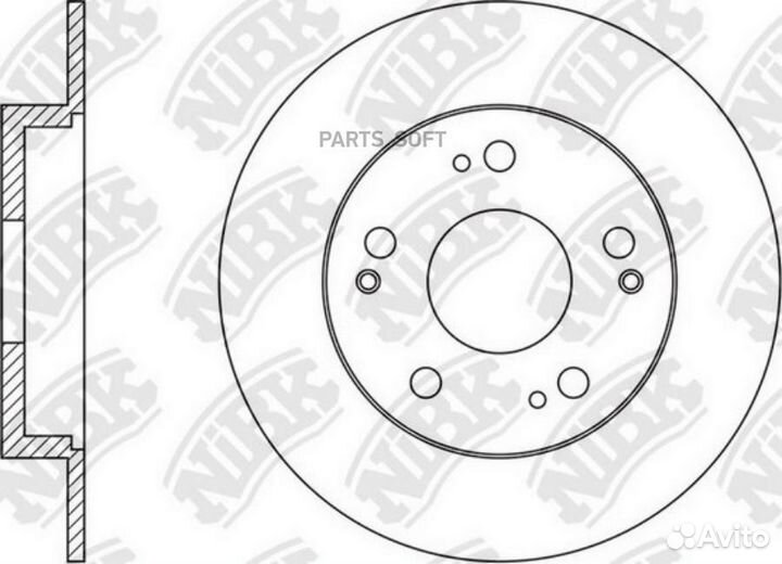 Nibk RN1609 Диск тормозной