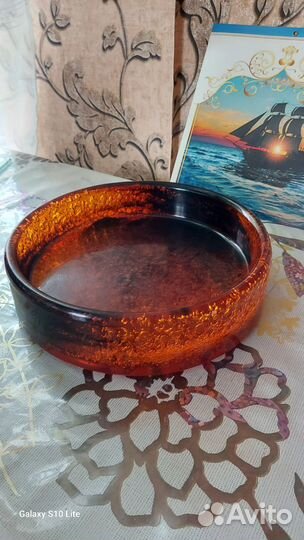 Ваза цветное стекло СССР